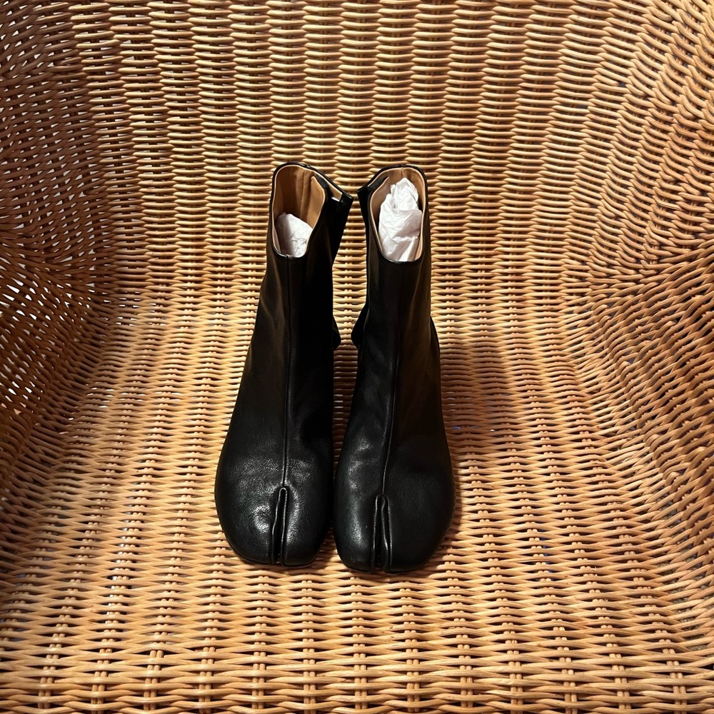 Maison Martin Margiela Black Leather ankle Boots